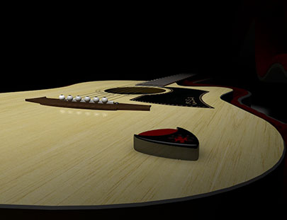Chitarra Cole Clark (dettaglio 3)